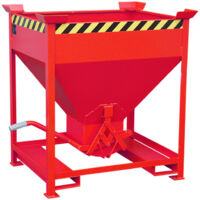Bauer Südlohn conteneur silo SG 375, laqué, rouge feu