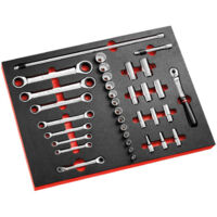 Facom – Cliquet mousse 3/8" réversible – Poignée rivetée – Mécanisme étanche à la poussière – Durabilité testée contre sable et boue