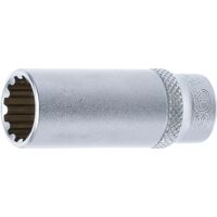 BGS Douille pour clé, Gear Lock, longue 6,3 mm (1/4") 13 mm