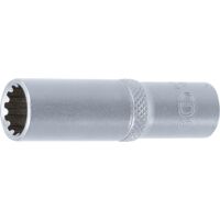 BGS Douille pour clé, Gear Lock, longue 10 mm (3/8") 12 mm