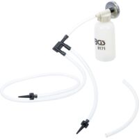 Bgs Technic – Purgeur de freins avec réservoir 8171 – 3 adaptateurs inclus – Aimant de fixation sur châssis – Pour motos