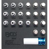 BGS 8932 JANTE SERRURE DE DÉMONTAGE INSERTS POUR BMW, 21 PIÈCES
