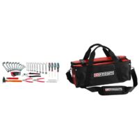 Facom – Set d’outils 10 clés mixtes 8-19 mm – Pince réglable 250 mm – Tournevis Protwist® – Sacoche résistante 1200 Denier