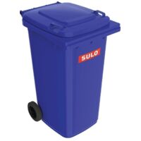 Bac à ordures 240 l HDPE bleu mobile selon EN 840 SULO