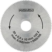 Proxxon – Lame de scie circulaire HSS 50 mm – 100 dents pour métaux non ferreux et composites – Coupe fine et précise – Trou de 10 mm
