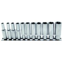 Jeu de douilles six pans, profondes 6,3 mm (1/4") 11 pièces BGS