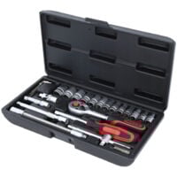 1/4" Coffret de douilles, 25 pcs.