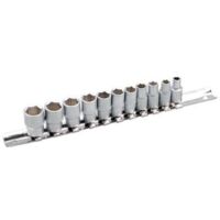 Jeu de Douilles, six pans 6,3 mm (1/4") en pouces 11 pièces BGS