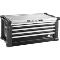 Facom – Servante d'atelier roulante 4 tiroirs – Charge utile 105 kg – Dimensions tiroirs 948 x 421 x 60/130 mm – Surface de travail 100 litres