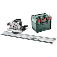 Metabo – Scie circulaire portative sans fil 18V – Ø 165mm, profondeur de coupe 66mm – Moteur Brushless pour coupe précise – Rail de guidage FS 160 - LTX 66 BL