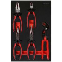 Jeu de pinces dans insert en mousse, 5 pcs KS Tools