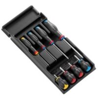 Jeu de tournevis Facom Jeu de tournevis standard, Phillips, Pozidriv, fendu, 8 pièces ( Prix pour 1 )