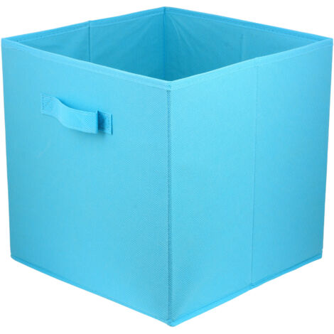 Storage Box faltbare Aufbewahrung Boxen 31 x 31 x 31 cm Türkis 1 stück (1/5)