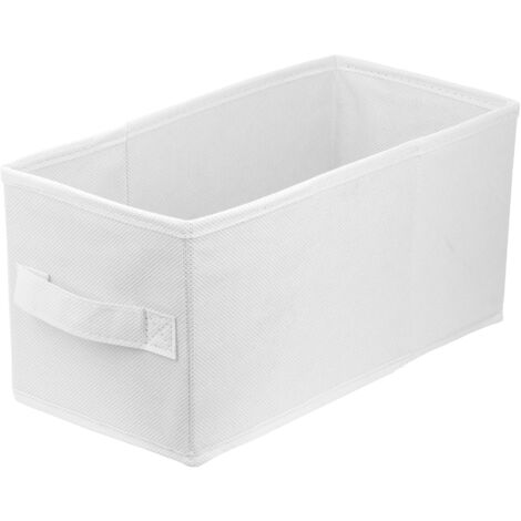 Storage Box faltbare Aufbewahrung Boxen 15 x 31 x 15 cm Weiss 1 stück (1/5)