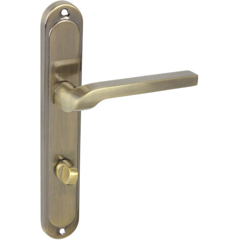 Türgriff 78 Drückergarnitur WC - Badezimmer Set  Türdrückergarnitur NEMO M3 (1/5)