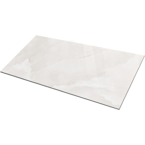Lavita Fliese Feinsteinzeug Wand- und Bodenfliese Jeniffer White Glänzend 60x120 Rektifizierte Frostbeständig Qualität Gresfliesen : 1,44 m2 pro Packung