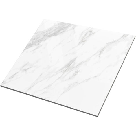 Lavita Fliese Feinsteinzeug Wand- und Bodenfliese Carrara Grey Glänzend 80x80 Rektifizierte Frostbeständig Qualität Gresfliesen : 1,92 m2 pro Packung
