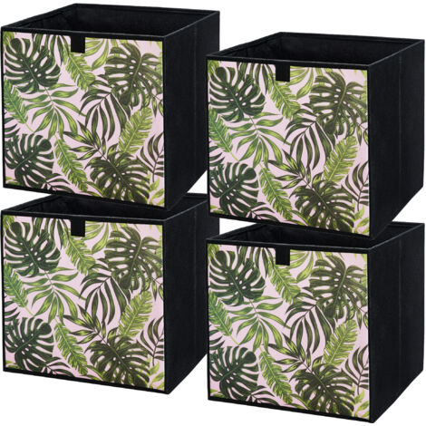 Storage Box faltbare Aufbewahrung Boxen 31 x 31 x 31 cm Blätter 4 stück (1/5)