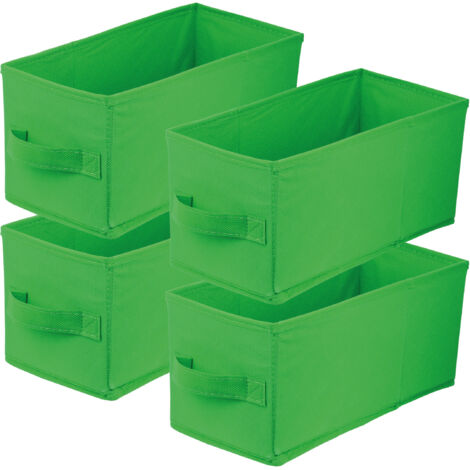 Storage Box faltbare Aufbewahrung Boxen 15 x 31 x 15 cm Grün 4 stück (1/5)