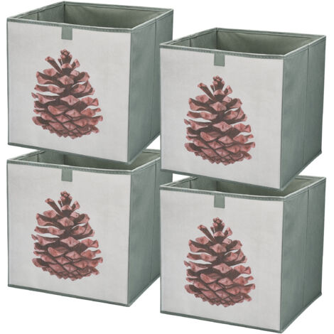 Storage Box faltbare Aufbewahrung Boxen 31 x 31 x 31 cm Kegel 4 stück (1/5)
