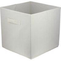 Storage Box faltbare Aufbewahrung Boxen 31 x 31 x 31 cm cremig 1 stück