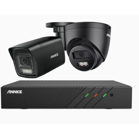 ANNKE 5MP Kit Videosorveglianza PoE,8CH 2Telecamere Rilevamento Movimento Colori Visione Notturna APP/PC Remoto (1/5)