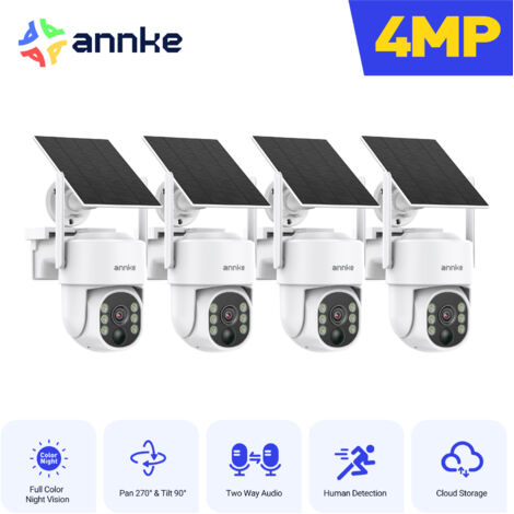 SANNCE Sistemadi telecamere di sicurezza di rete WiFi da 3 MP con registrazione audio, allarme di rilevamento di persone tramite IA intelligente IP66 (1/5)