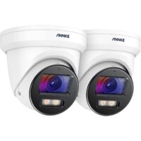 ANNKE 2pcs Telecamera di sicurezza IP PoE da 4K Ultra HD 8 MP per esterni, visione notturna a colori di ultima generazione, c impermeabile IP67 - NC8000