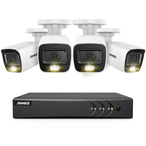 ANNKE 8 Kanal 5-in-1 DVR Videoüberwachungsset,4 x 2MP Smart IR,Überwachungskamerasystem Fernüberwachung (1/5)