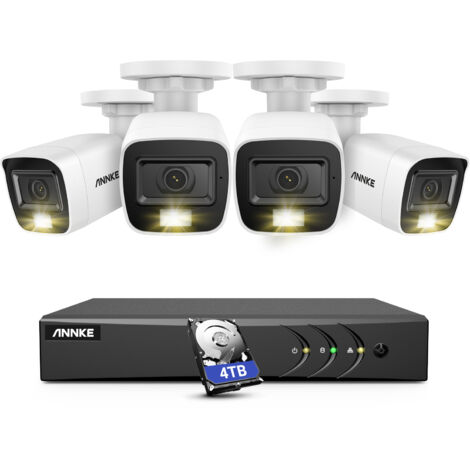 ANNKE 8 Kanal 5-in-1 DVR Videoüberwachungsset,4 x 2MP Smart IR,Überwachungskamerasystem Fernüberwachung,4TB HDD (1/5)