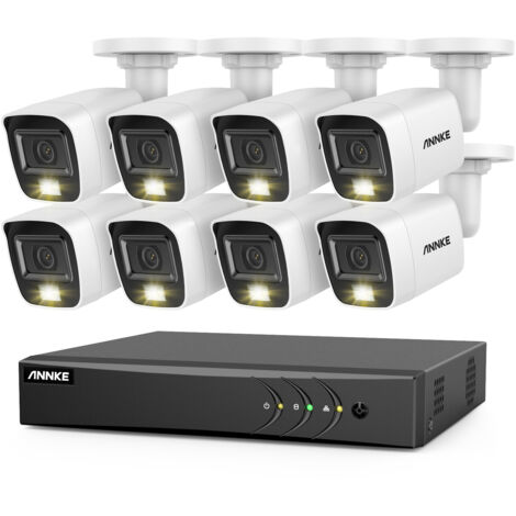 ANNKE 8 Kanal 5-in-1 DVR Videoüberwachungsset,8 x 2MP Smart IR,Überwachungskamerasystem Fernüberwachung (1/5)
