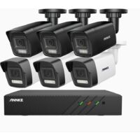 ANNKE 3K PoE Sistema de Videovigilancia,6 Cámara Detección de Movimiento Color Visión Nocturna