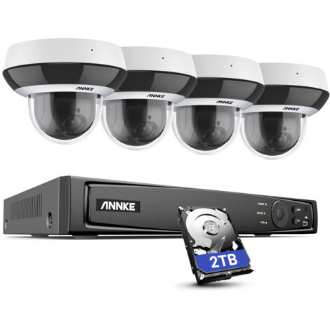ANNKE H.265+ 8CH Video NVR Surveillance System 4x Optical Zoom 3K Waterproof Security Kit 4Cameras - 1TB HDD (1/5)