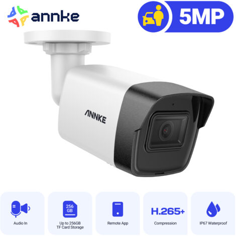 ANNKE 5MP Dome CCTV Camera IP67 Weatherproof 4×Security IP Camera Outdoor with Audio Recording Night Vision (1/5)