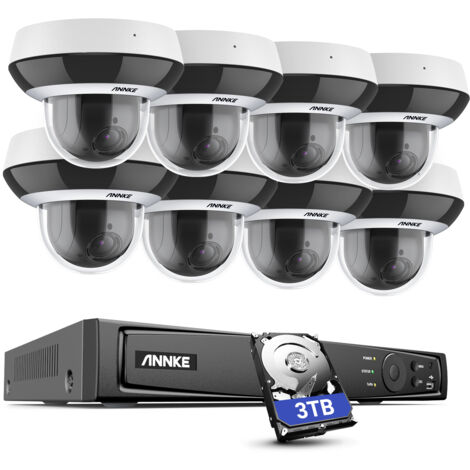 ANNKE 4x Optical Zoom Waterproof 3K Security Set 8Cameras 8MP H.265+ Video NVR 8CH Surveillance System  - 2TB HDD (1/5)