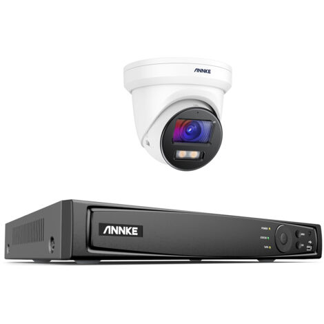 ANNKE 4K IR Network Full Color Camera Night Vision Built-in Mic IP67 Waterproof 8CH H.265+ Video PoE NVR Surveillance System (1/5)