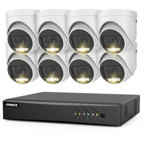 ANNKE 8CH Video Security System Set H.265+ 5 in 1 DVR Recorder 2MP Camera Outdoor Waterproof Protection CCTV Kit 8Camera (1/5)