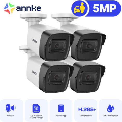 ANNKE Smart Home Security Camera 3K 5MP PoE Outdoor IR night vision EXIR 4× Camera Outdoor IP67 Weatherproof