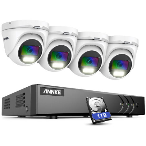 ANNKE 8CH CCTV Kit DVR 42MP Camera Full Color Night Vision Smart Waterproof Remote Monitoring Security Camera System - 1TB HDD (1/5)
