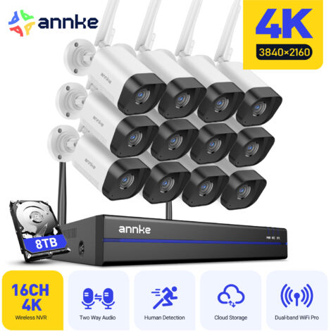 ANNKE 8MP Smart Network Wireless Security Camera System with  Human Motion Detection IP66 8TB HDD (1/5)