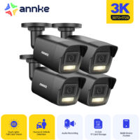 ANNKE 3K PoE Security Camera, PoE IP Camera Smart Dual Light, Person/Vehicle Detection Outdoors, Color Night Vision,H.265+,4PCS
