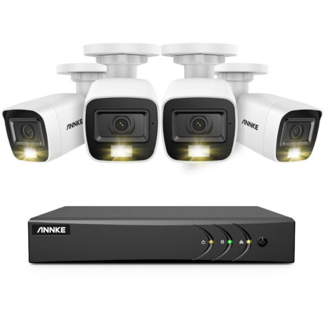 ANNKE 8 Kanal 5-in-1 DVR Videoüberwachungsset,4 x 2MP Smart IR,Überwachungskamerasystem Fernüberwachung (1/5)
