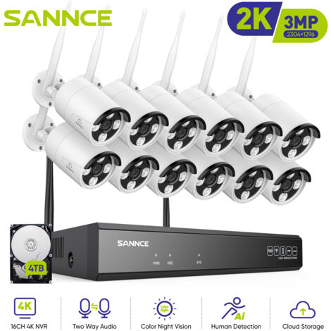 SANNCE 8MP NVR CCTV-Sicherheitssystem mit Personenerkennung, Alexa-kompatibel (1/5)