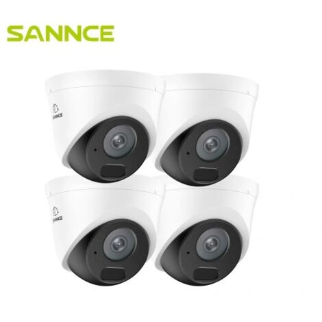 SANNCE 3MP Full HD POE-Überwachungskamera mit Bewegungserkennung, Personen- und Fahrzeugalarm, IP67 (1/5)