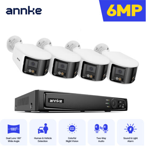 ANNKE 8-Kanal PoE-Sicherheitskamera mit Dual-Objektiv, intelligenter Nachtsicht, Zwei-Wege-Audio, Personenerkennung und Schutzart IP67 (1/5)