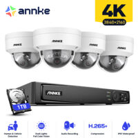 ANNKE 8CH NVR Videoüberwachungsset 4×8MP Kameras Smart Dual Light Bewegungserkennung Fernzugriff IP67 Sicherheits Kamera Überwachungs System - 1TB HDD