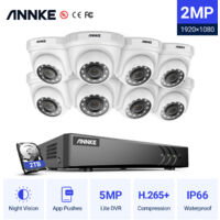 ANNKE 8CH VIDEOÜBERWACHUNGSSET 8×1080P SMART IR NACHTSICHT WASSERDICHT FERNZUGRIFF CCTV KAMERA SYSTEM 2TB