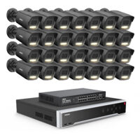 ANNKE 3K Außen Überwachungskamera,32 Kanal NVR und 28x 5MP PoE IP Kamera H.265+ Farbnachtsicht, Videoüberwachungsset,8TB HDD