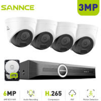 SANNCE 2K PoE IR-Netzwerkkamera mit intelligenter Bewegungserkennung und Fernzugriff