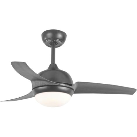 Ventilateur de plafond avec lumière LED grise